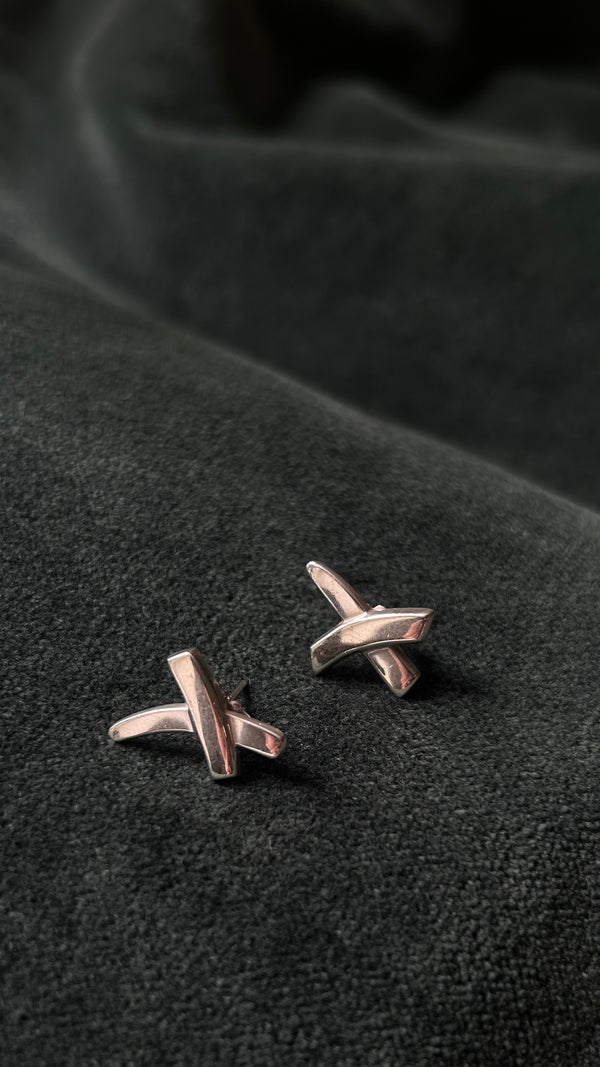 TIFFANY&CO. Paloma`s Graffiti X Earrings Sterling Silver