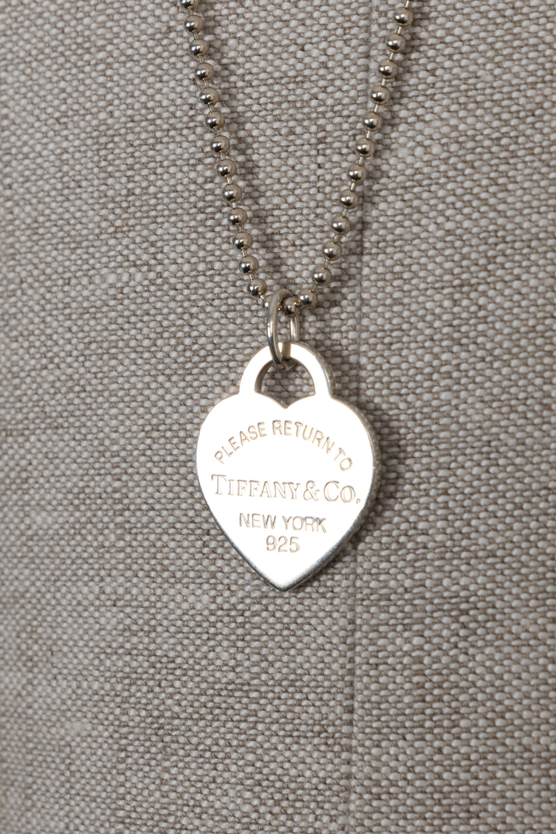 TIFFANY & CO. RTT Big Heart Long Necklace 925 Silver