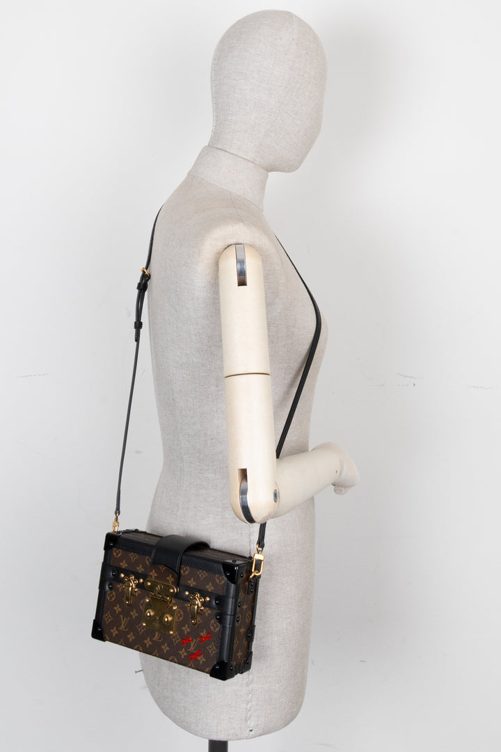 LOUIS VUITTON Petite Malle Trunk MNG Canvas