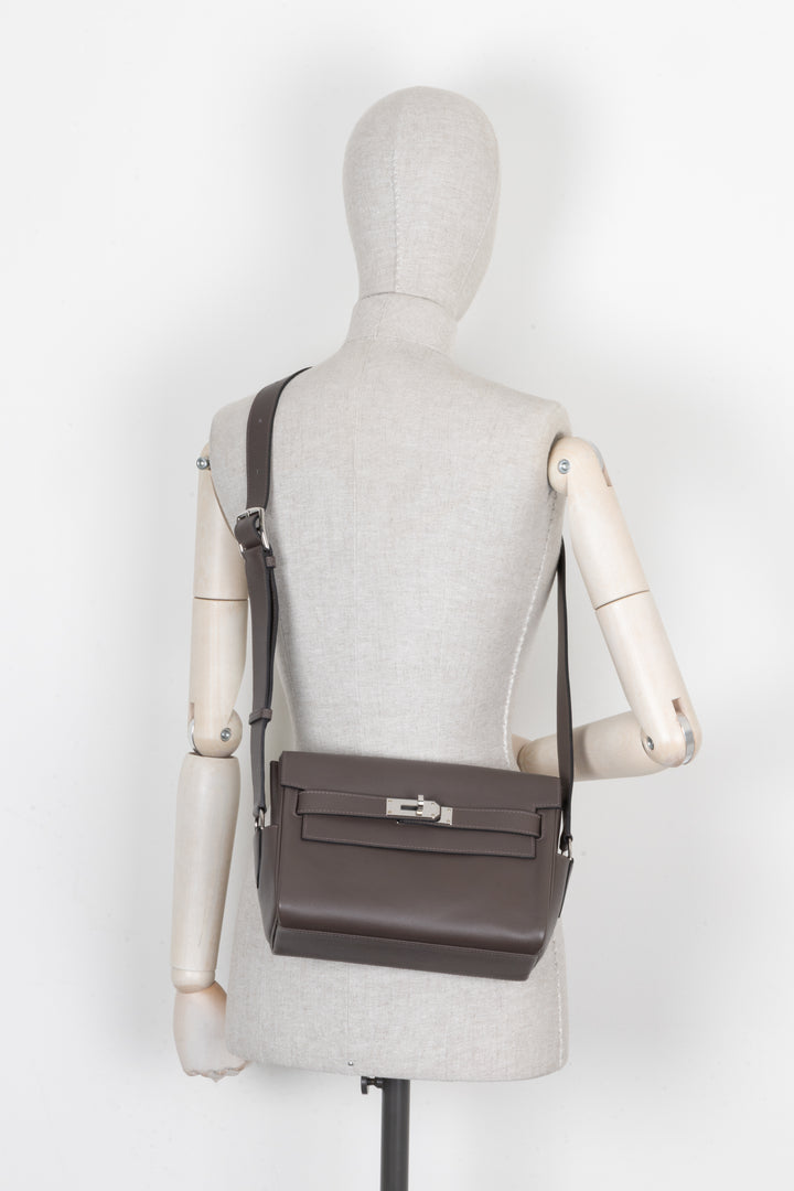 HERMÈS Kelly Messenger PM Evercolor Ecorce