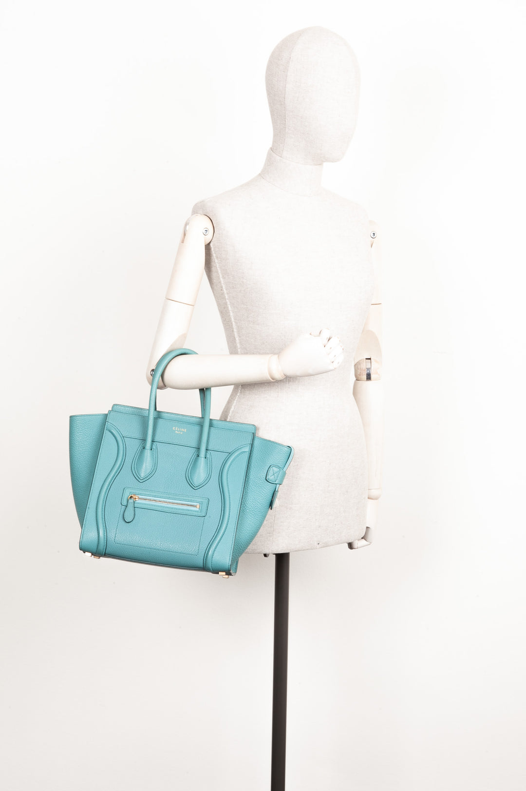 CÉLINE Micro Luggage Turquoise Micro