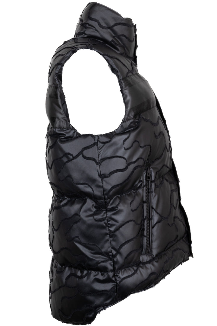 Gilet en duvet matelassé motif camouflage CHRISTIAN DIOR noir