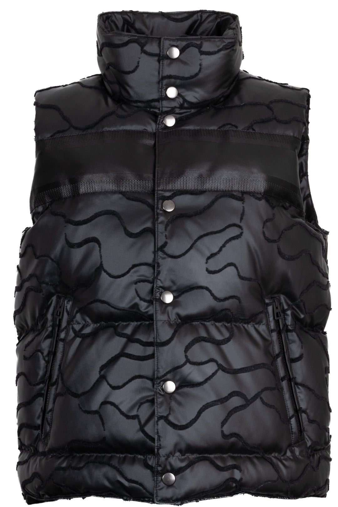 Gilet en duvet matelassé motif camouflage CHRISTIAN DIOR noir