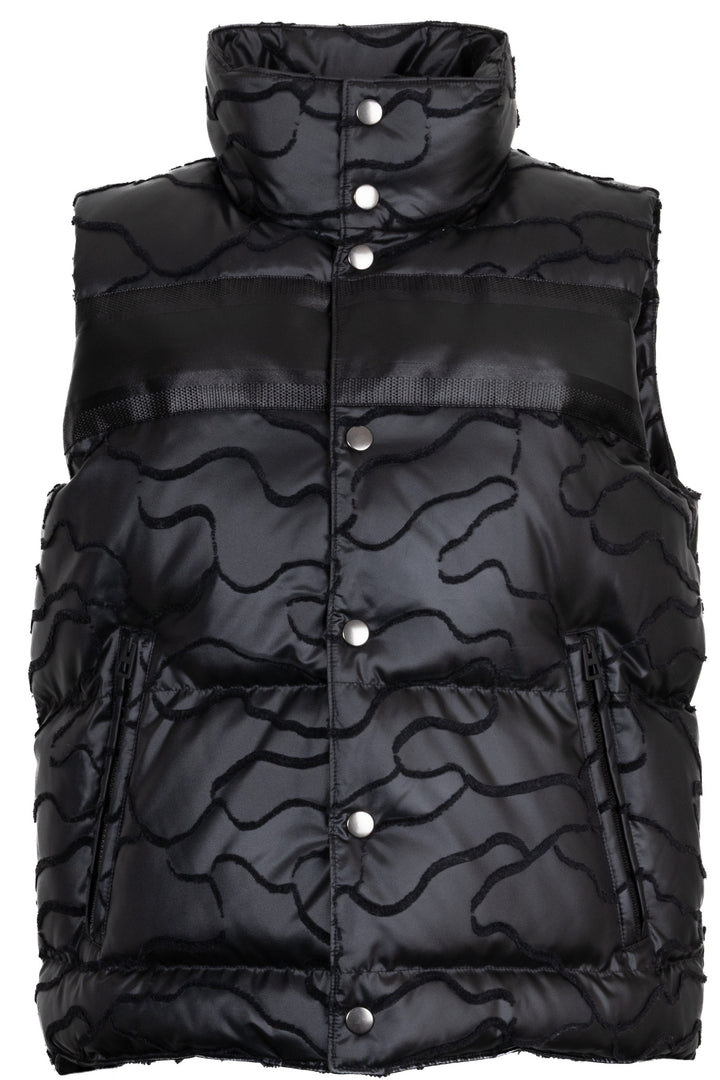 Gilet en duvet matelassé motif camouflage CHRISTIAN DIOR noir