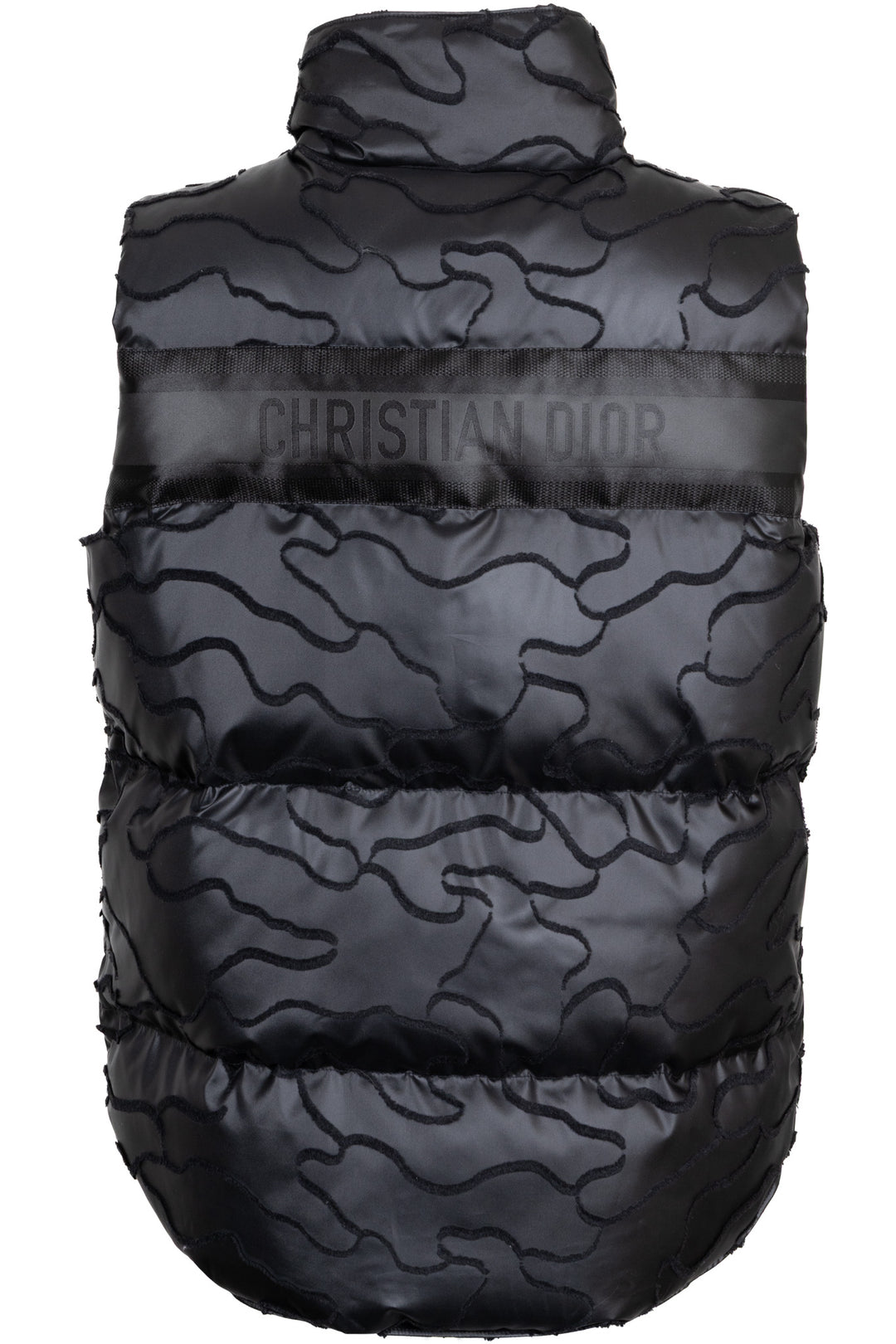 Gilet en duvet matelassé motif camouflage CHRISTIAN DIOR noir