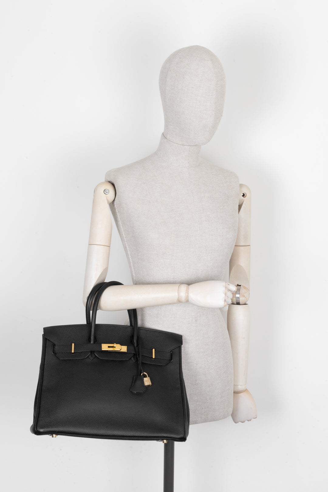 HERMÈS Birkin 35 Clemence Black Gold