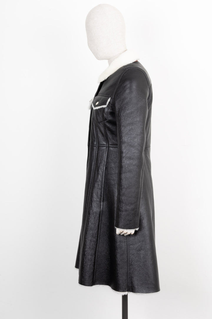ACNE STUDIOS Luana Shearling Coat Black