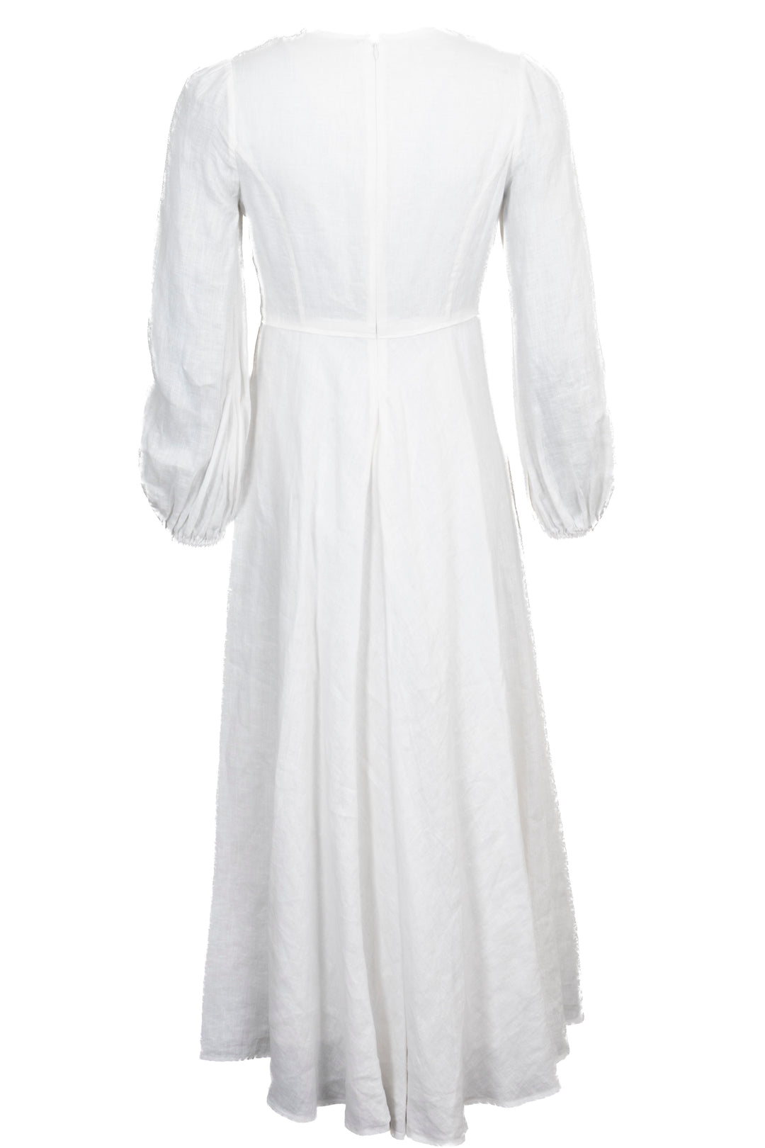 ZIMMERMANN V Neck Maxi Dress Linen White
