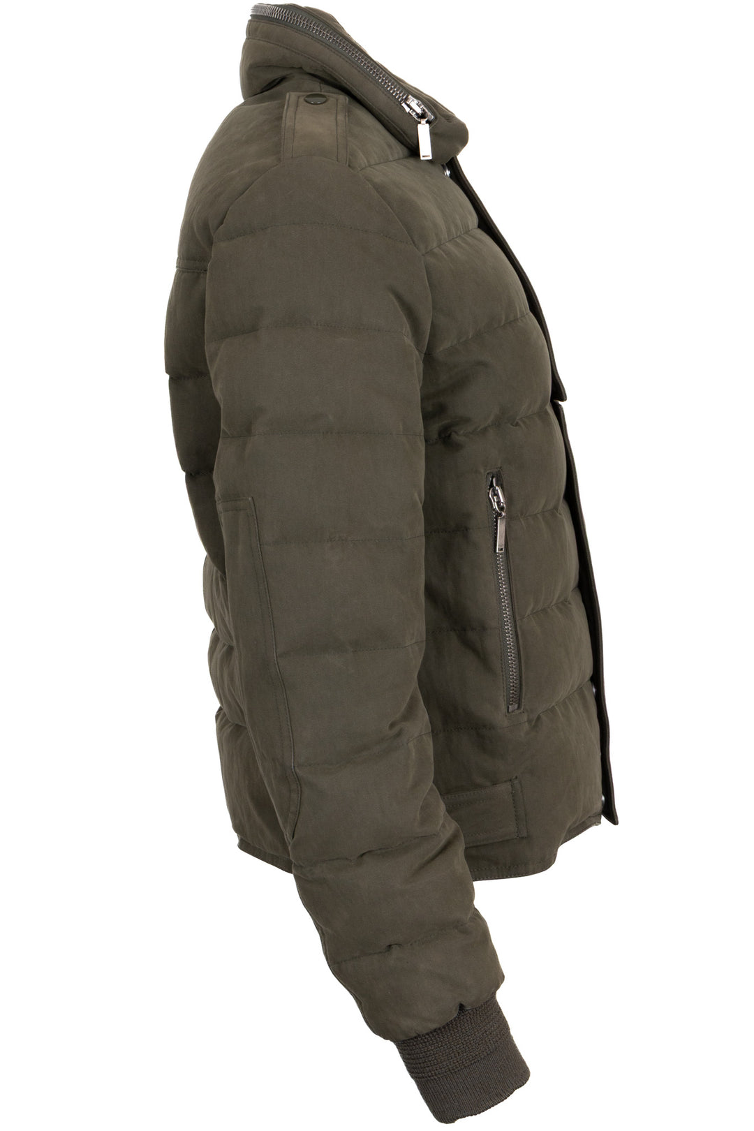SAINT LAURENT 2017 Quilted Jacket Cotton Khaki