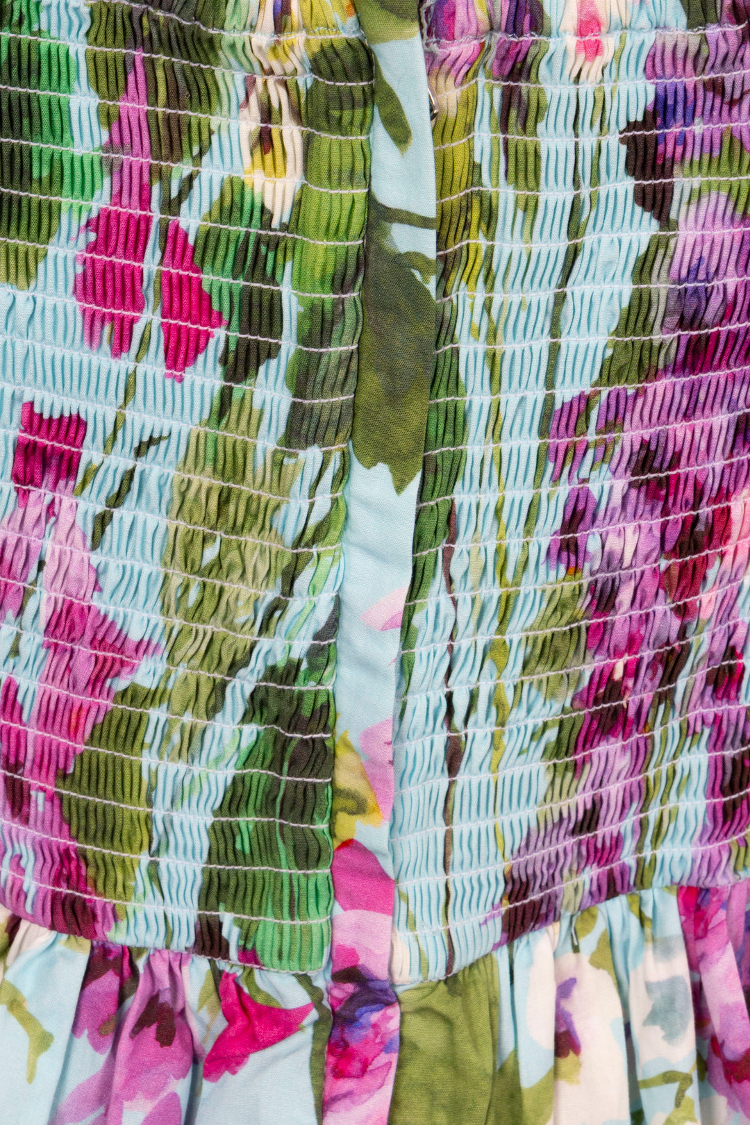 DOLCE&GABBANA Bellflowers Mini Dress Blue