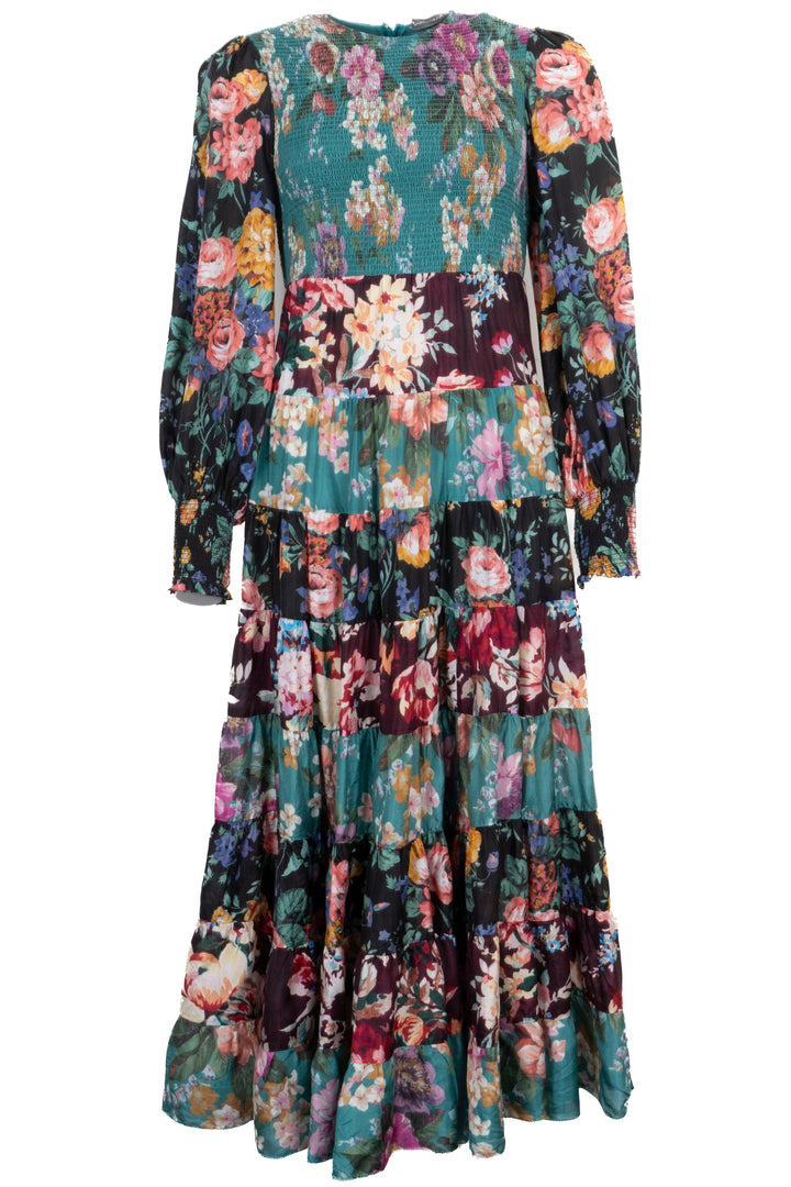 ZIMMERMANN Long Sleeve Maxi Dress Green