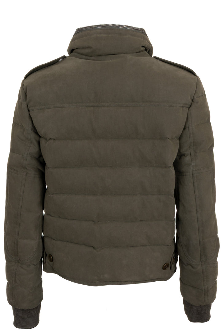 SAINT LAURENT 2017 Quilted Jacket Cotton Khaki