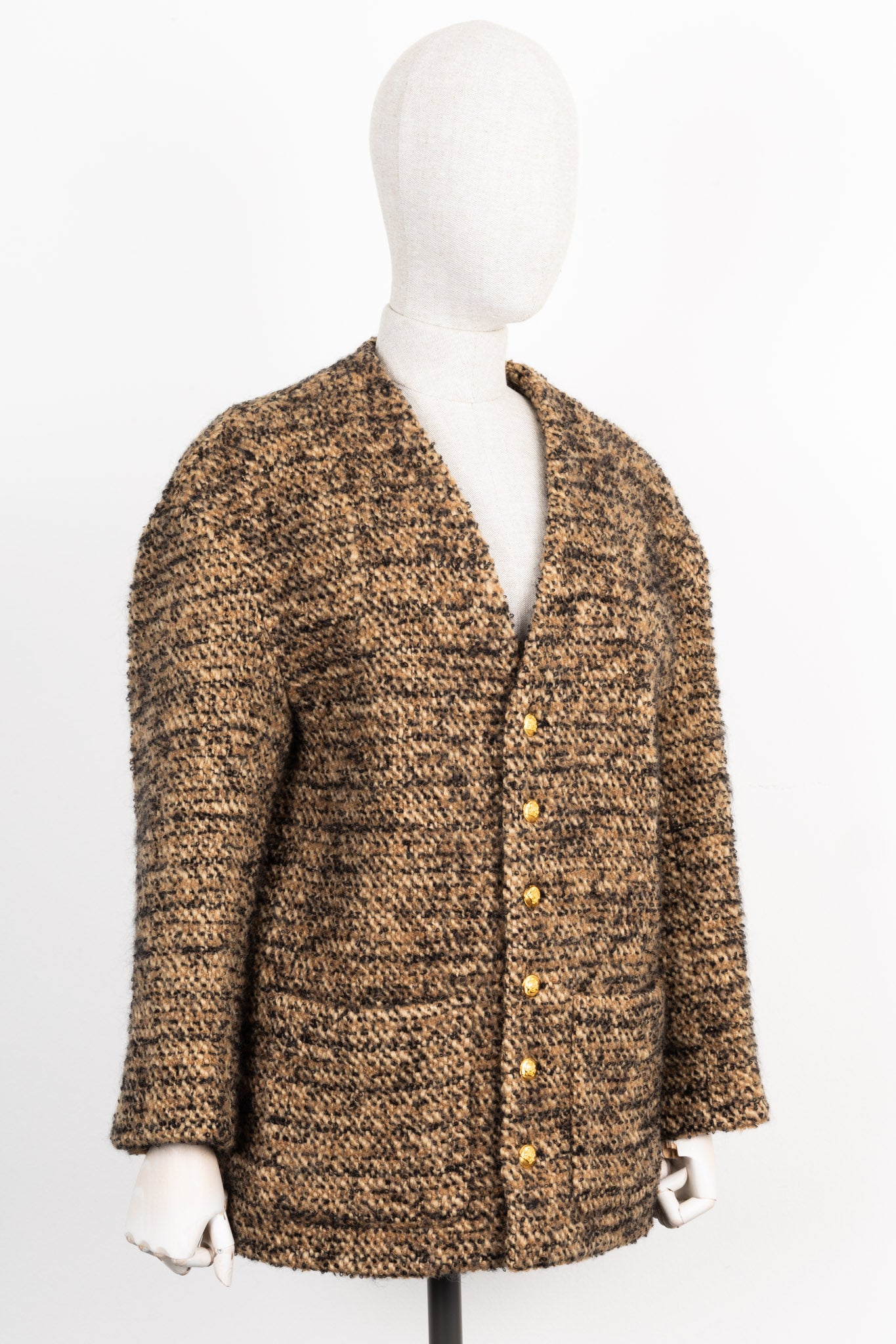 CELINE Tweed Jacket Brown – REAWAKE
