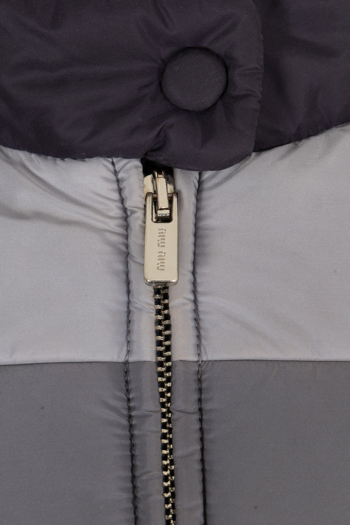 MIU MIU Cropped Puffer Jacket Black