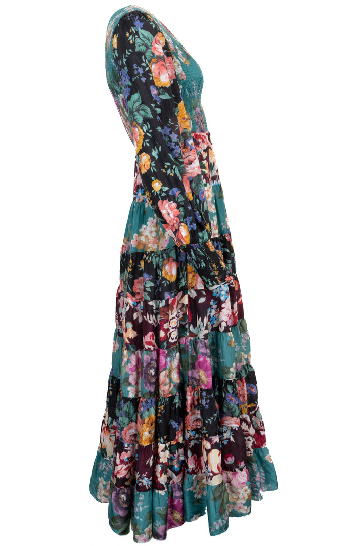 ZIMMERMANN Long Sleeve Maxi Dress Green