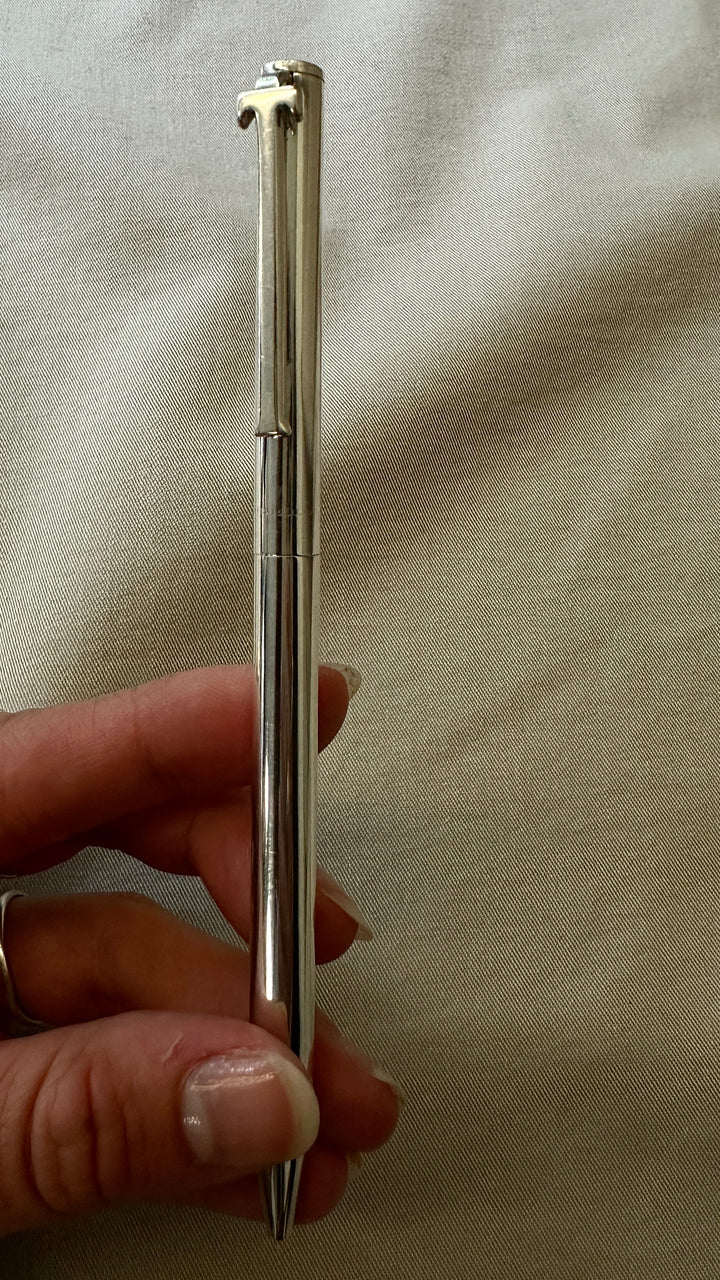 TIFFANY&CO T-Clip Rollerball Pen Silber