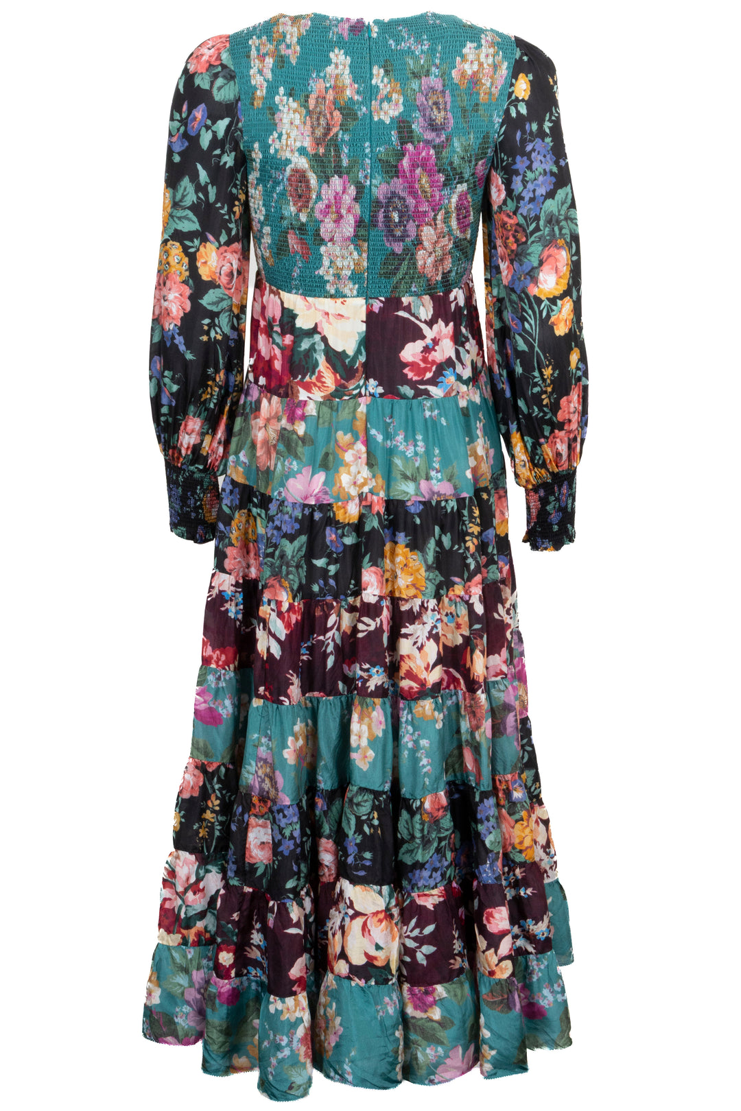 ZIMMERMANN Long Sleeve Maxi Dress Green