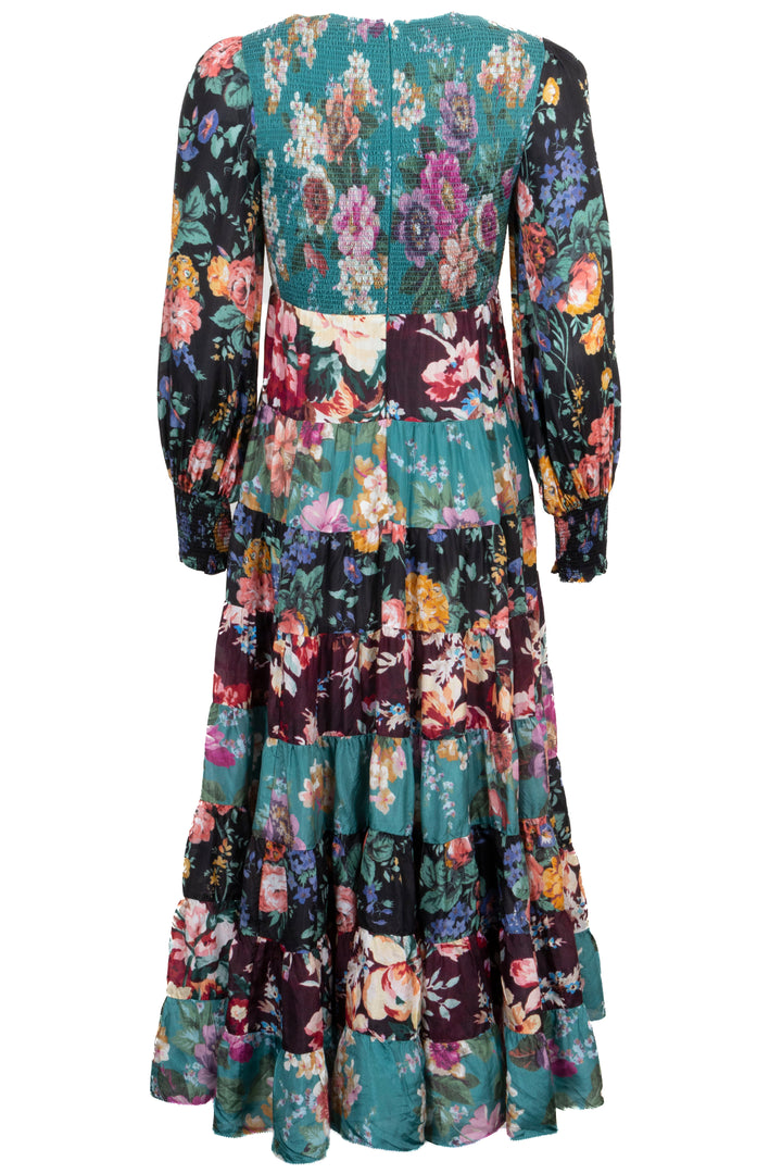 ZIMMERMANN Long Sleeve Maxi Dress Green