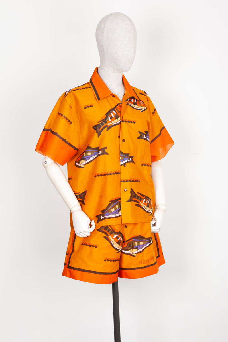 REAWAKE ATELIER Hermès Two Piece Cotton Pareo