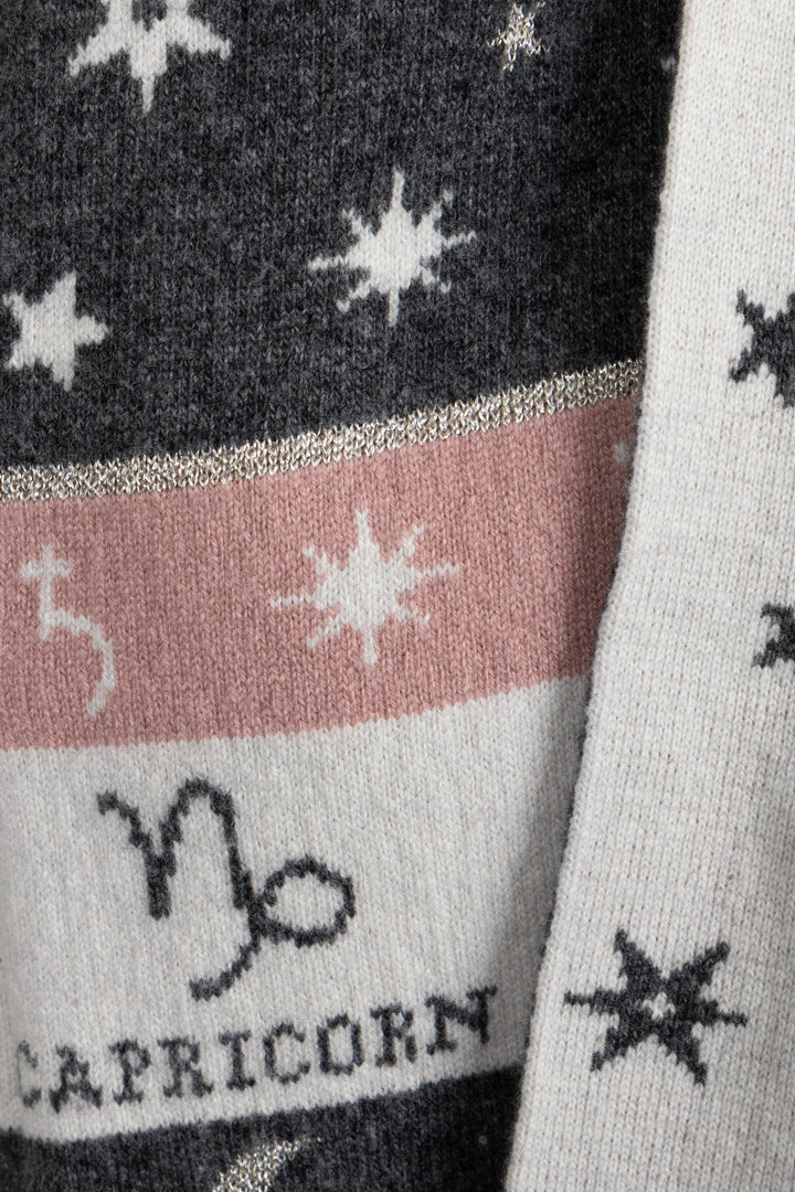 ALANUI Zodiac Belted Short Cardigan Wool Grey