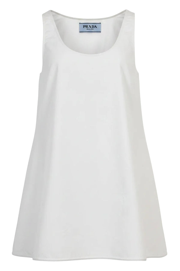 Robe courte PRADA blanche