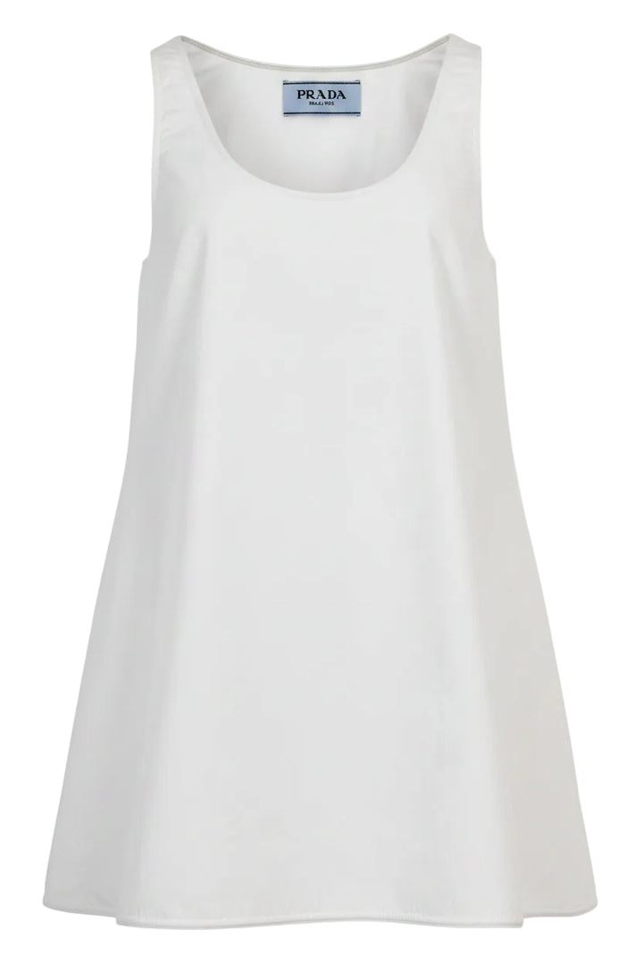 Robe courte PRADA blanche