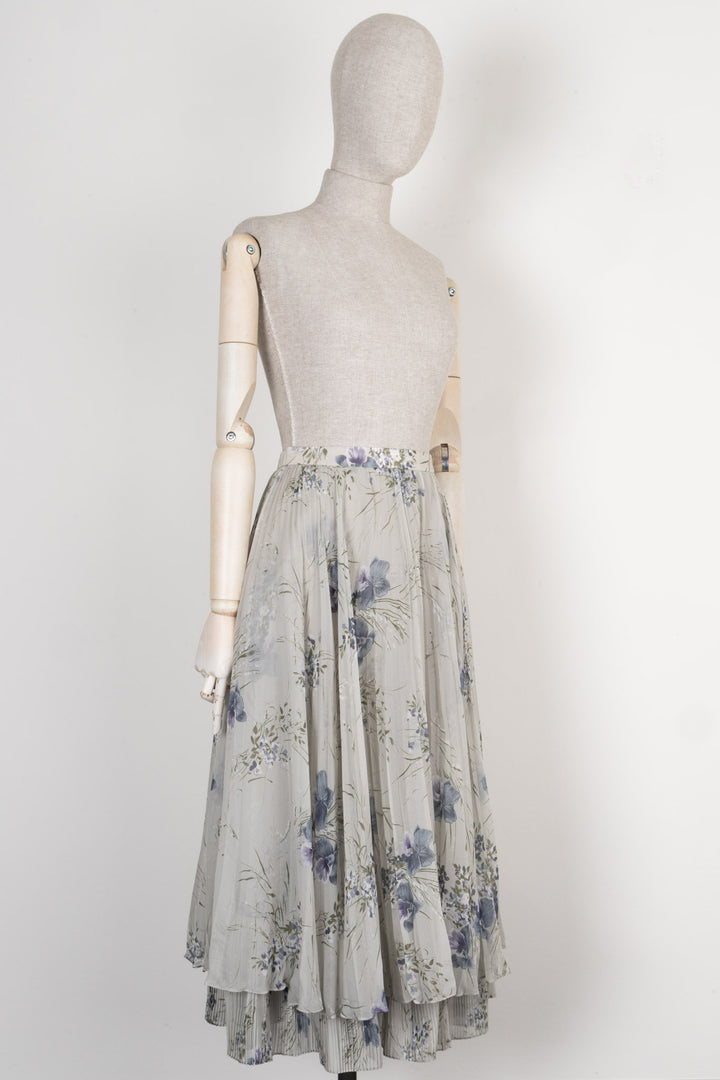 CELINE Skirt Silk Floral