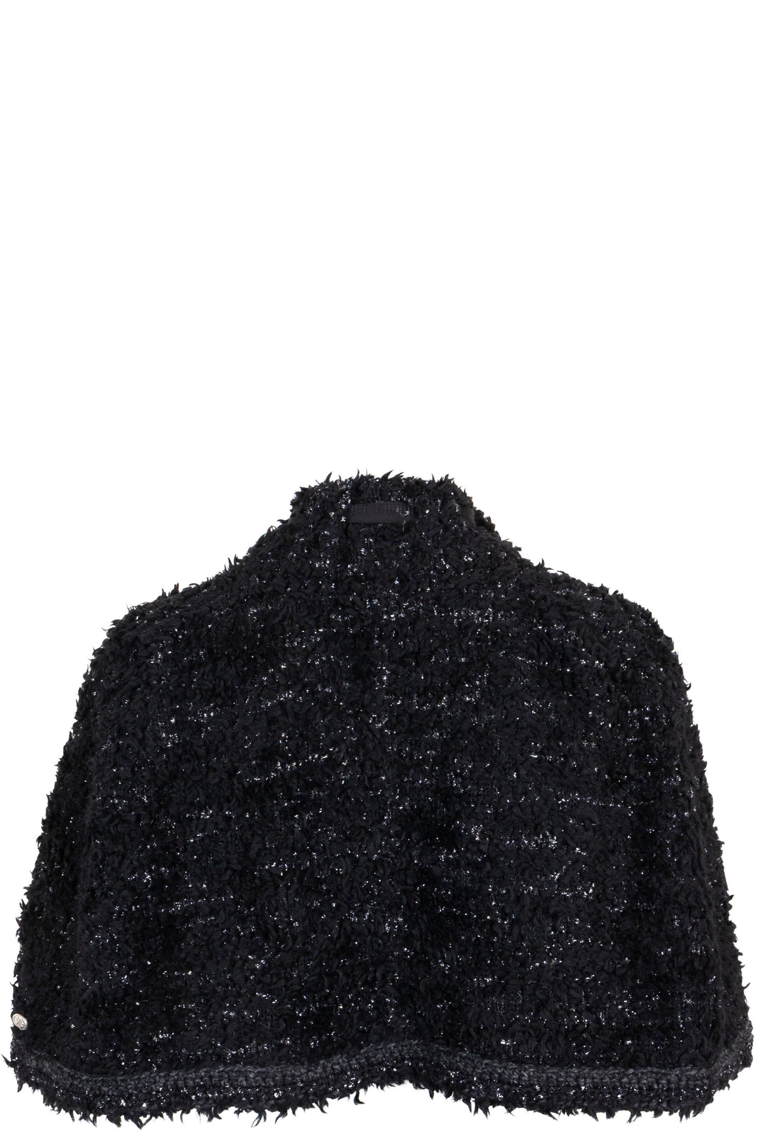 CHANEL 2016 Bow Cape Wool Black