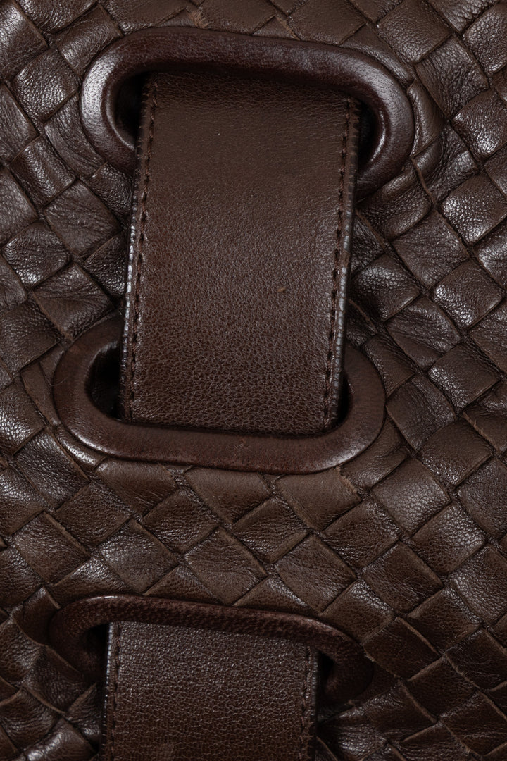 BOTTEGA VENETA Sac Accordéon Intrecciato Marron