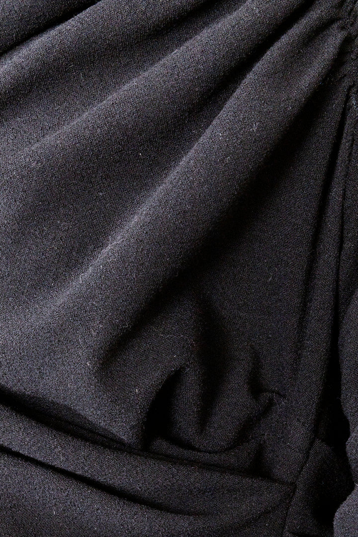 Robe à encolure bateau DOLCE & GABBANA en laine noire
