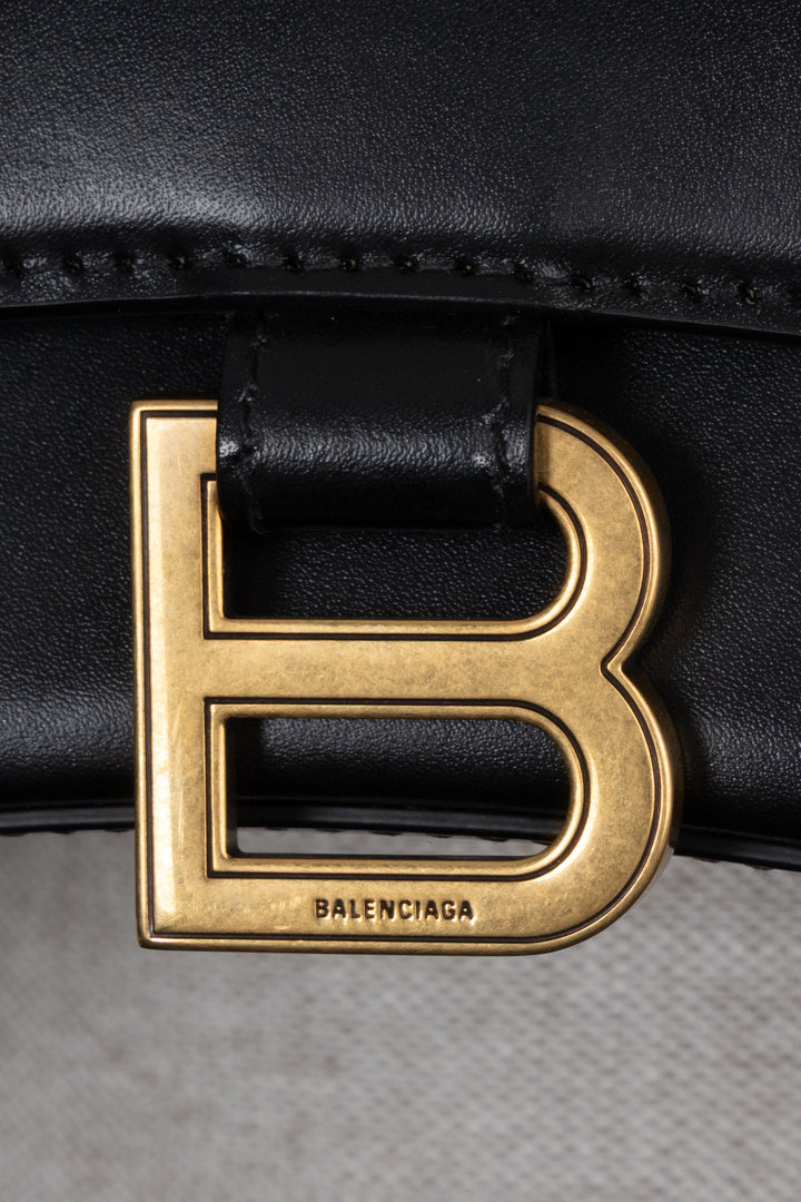 Sac à main BALENCIAGA Hourglass XS Noir