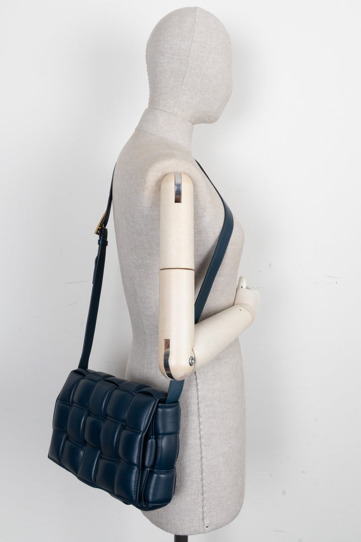 BOTTEGA VENETA Padded Cassette Crossbody Bag Petrol