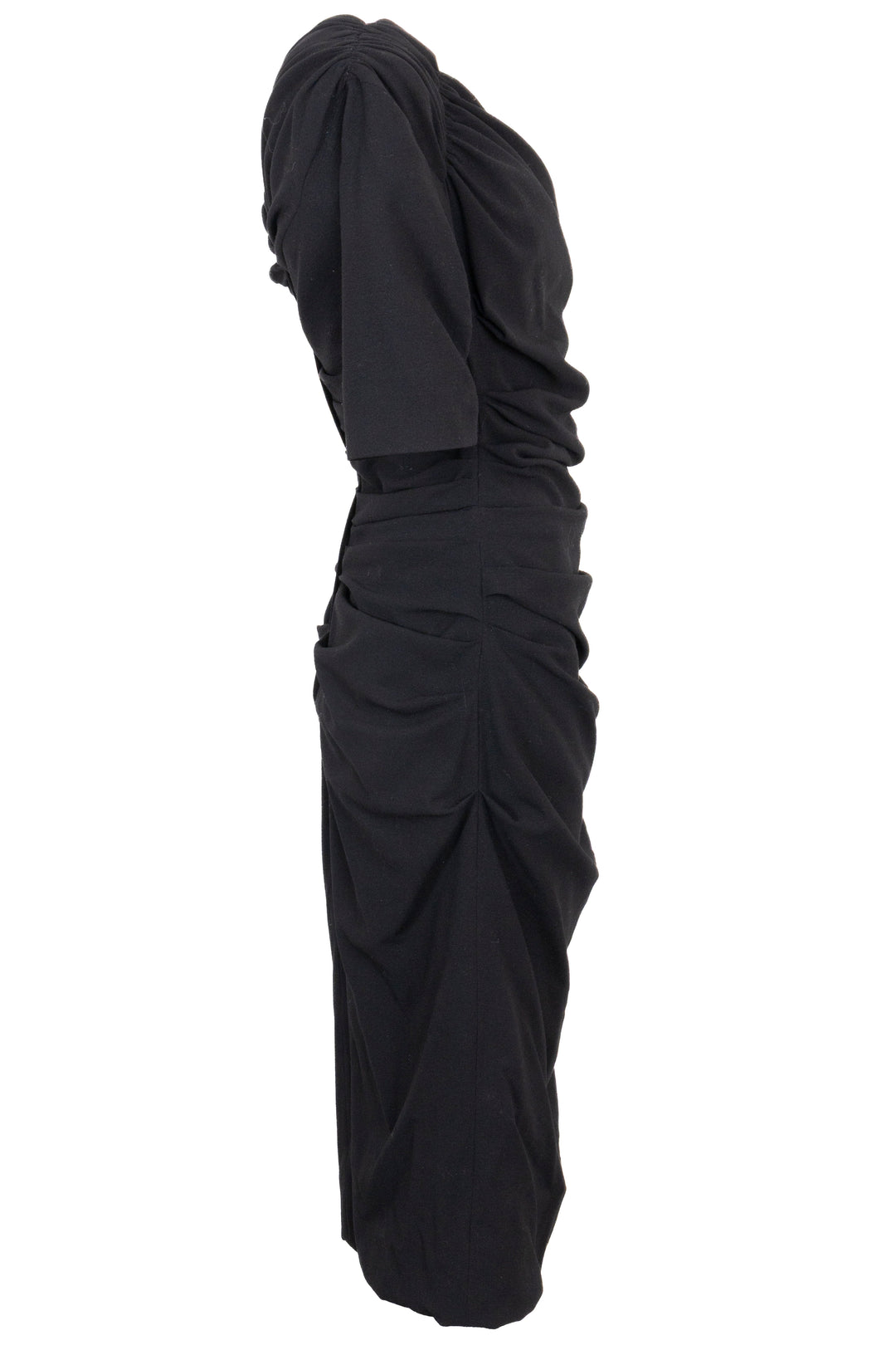 Robe à encolure bateau DOLCE & GABBANA en laine noire