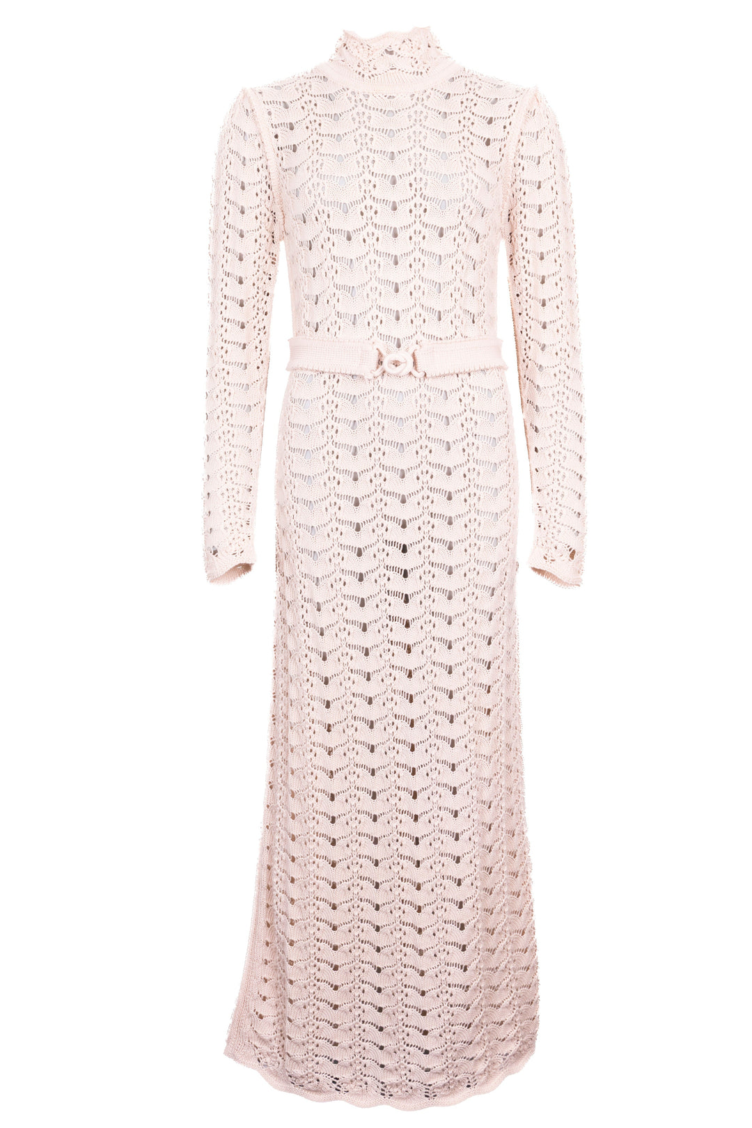 Robe longue en maille Concert ZIMMERMANN en laine beige