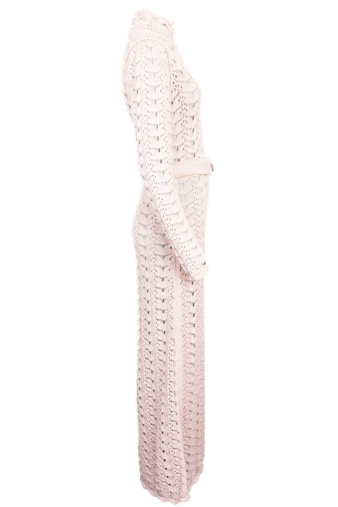 Robe longue en maille Concert ZIMMERMANN en laine beige