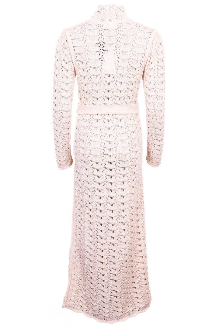 Robe longue en maille Concert ZIMMERMANN en laine beige