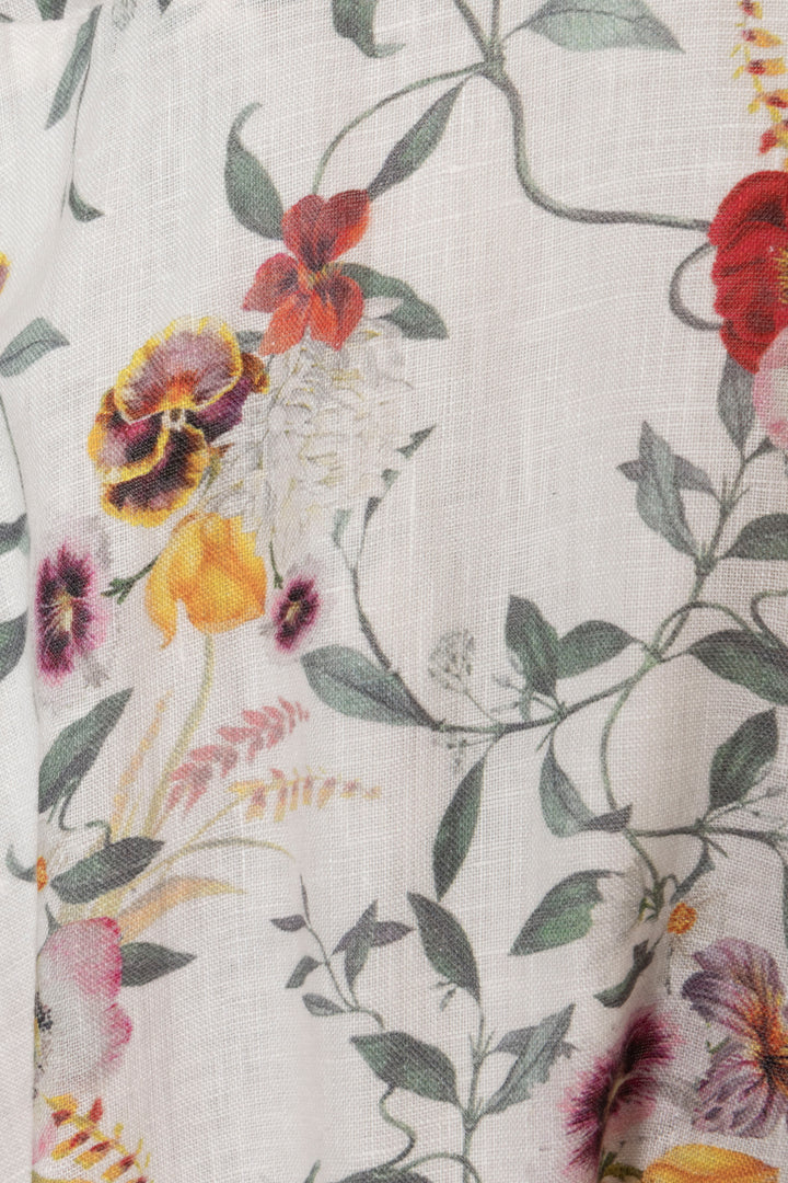 ZIMMERMANN Flower Print Maxi Dress Multicolor White