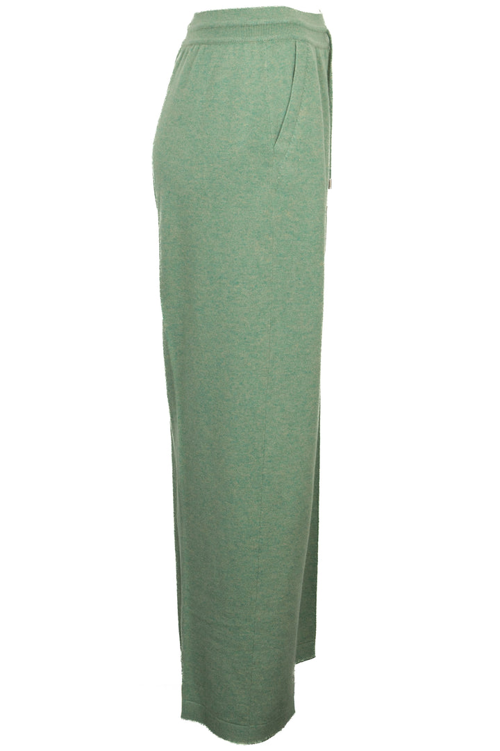 LORO PIANA Pantalon de jogging en maille cachemire menthe