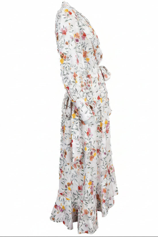 ZIMMERMANN Flower Print Maxi Dress Multicolor White