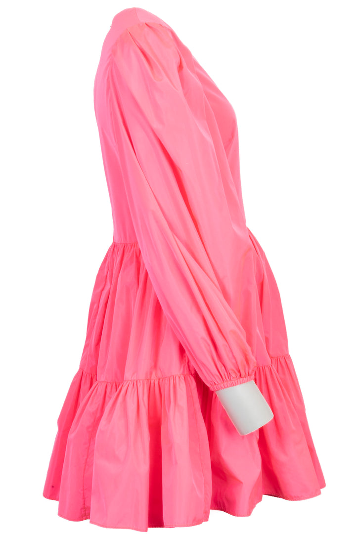 VALENTINO Midi Dress Neon Pink