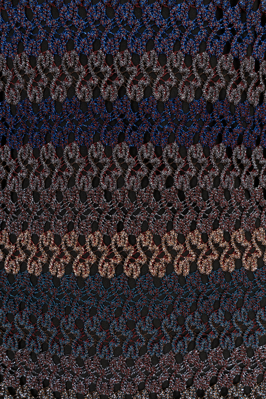 Robe longue à manches longues en lurex MISSONI multicolore