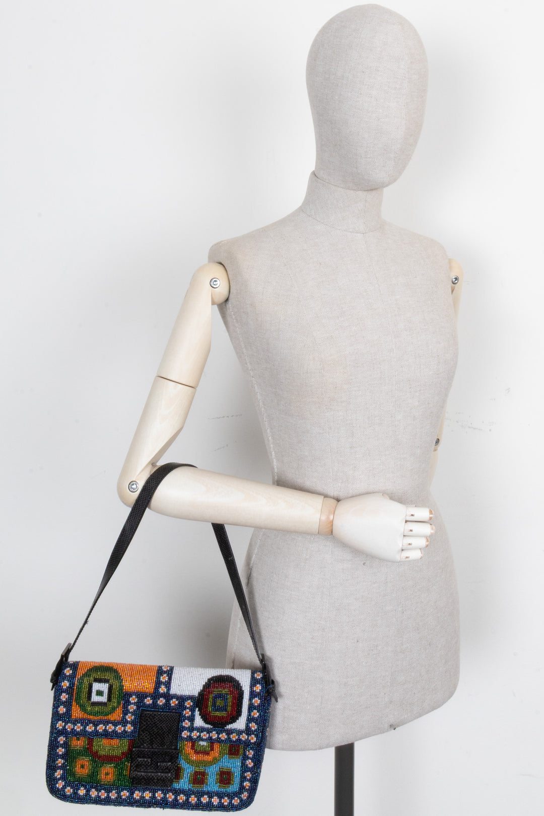 FENDI Beaded Baguette Multicolor