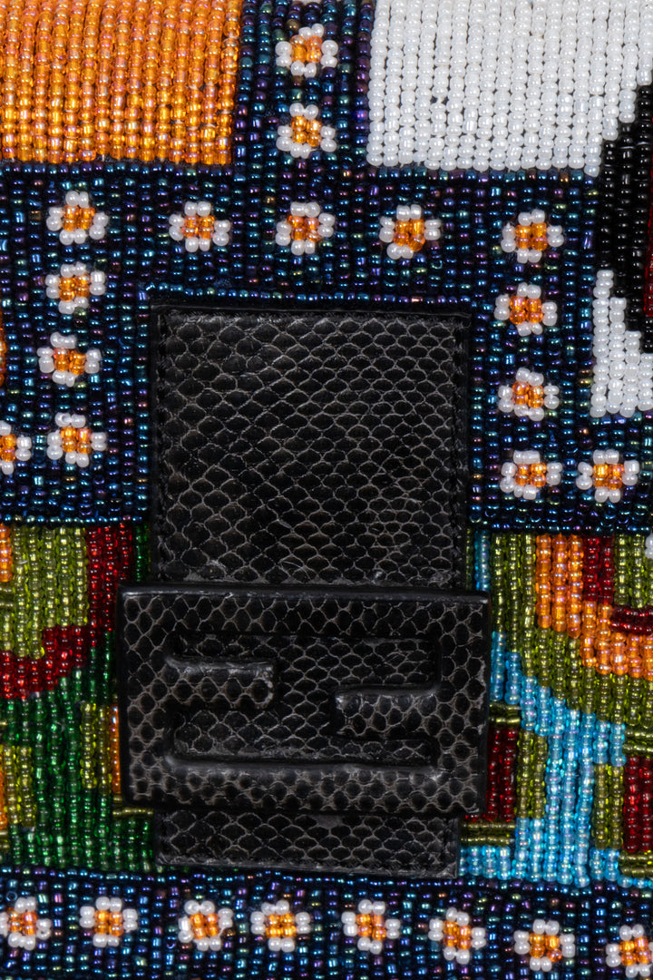 FENDI Beaded Baguette Multicolor