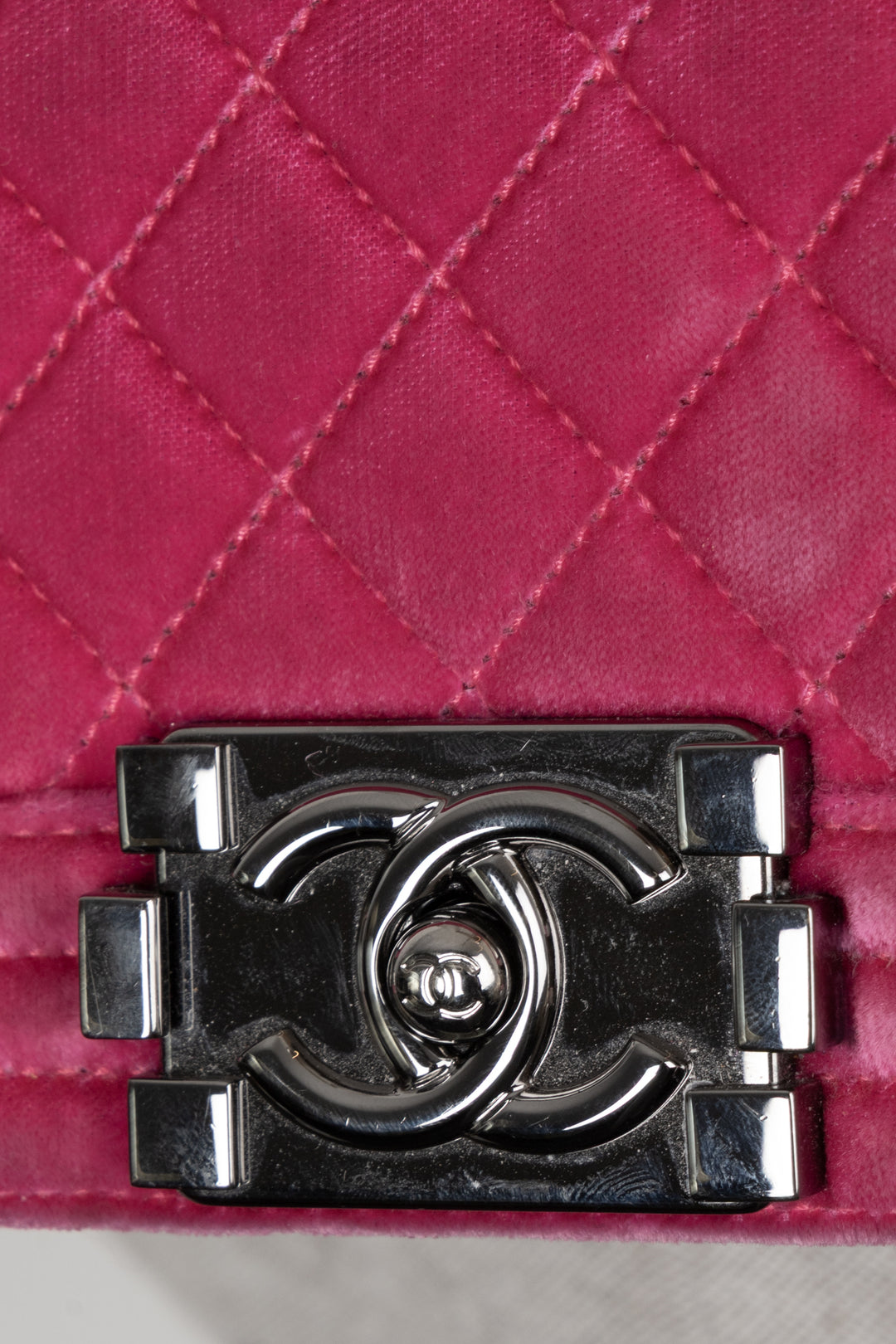 CHANEL Boy Bag Small Velvet Pink