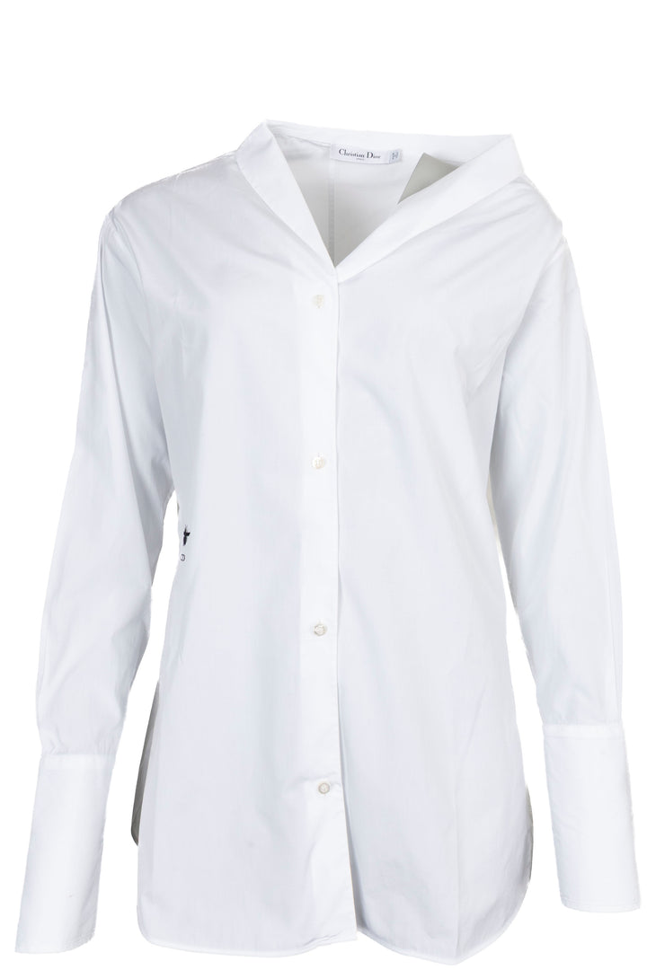 CHRISTIAN DIOR Asymmetric Shirt White