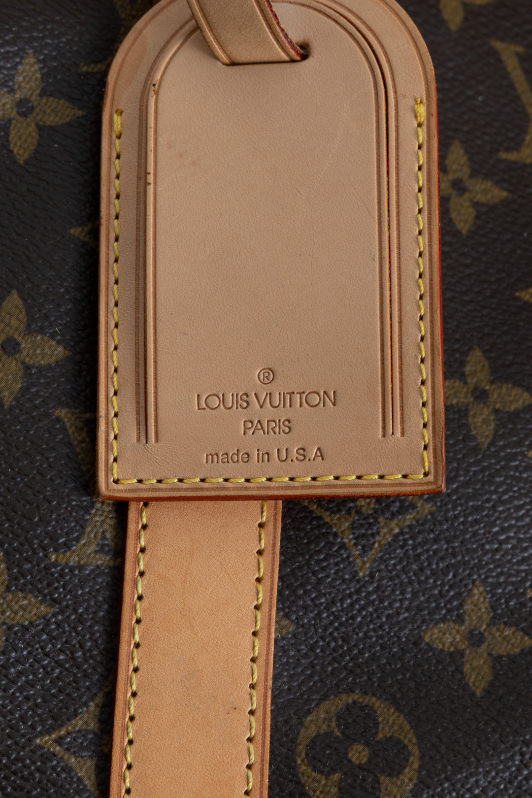 LOUIS VUITTON Keepall 55 Bandoulière Canvas Brown