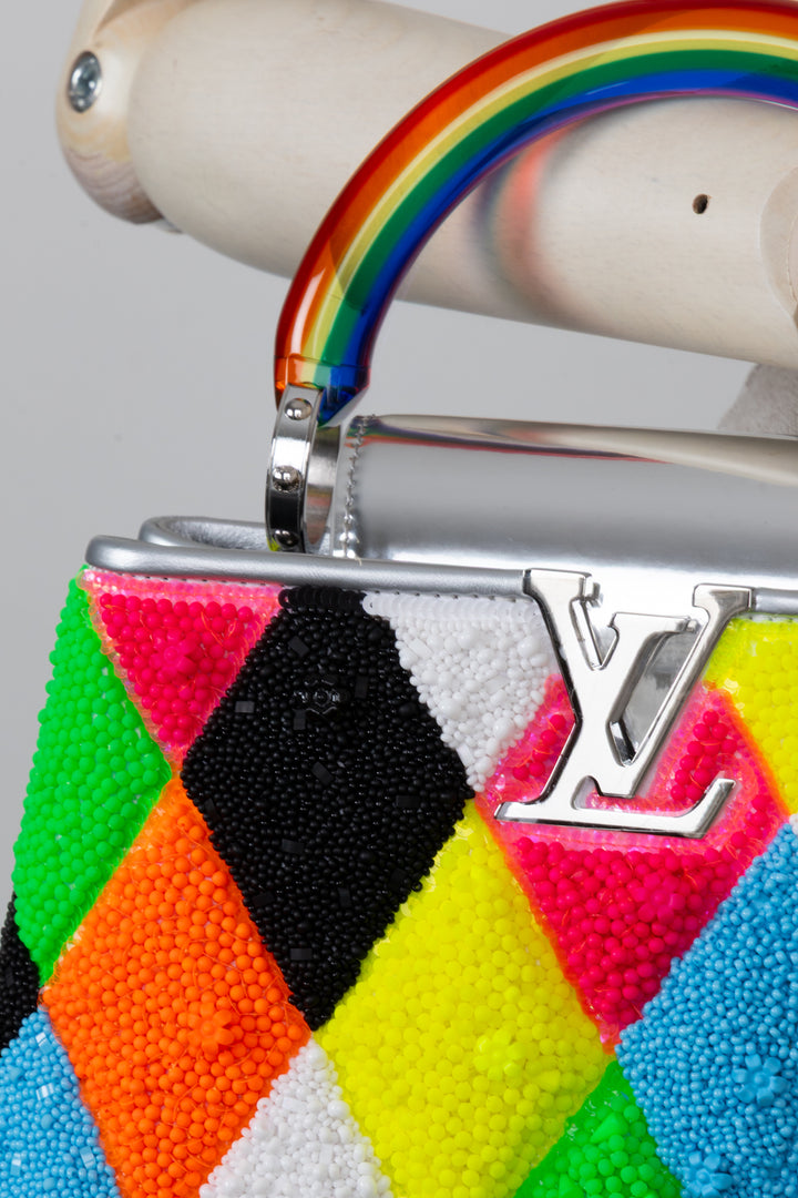 LOUIS VUITTON Artycapucines Ugo Rondinone Beaded Multicolor
