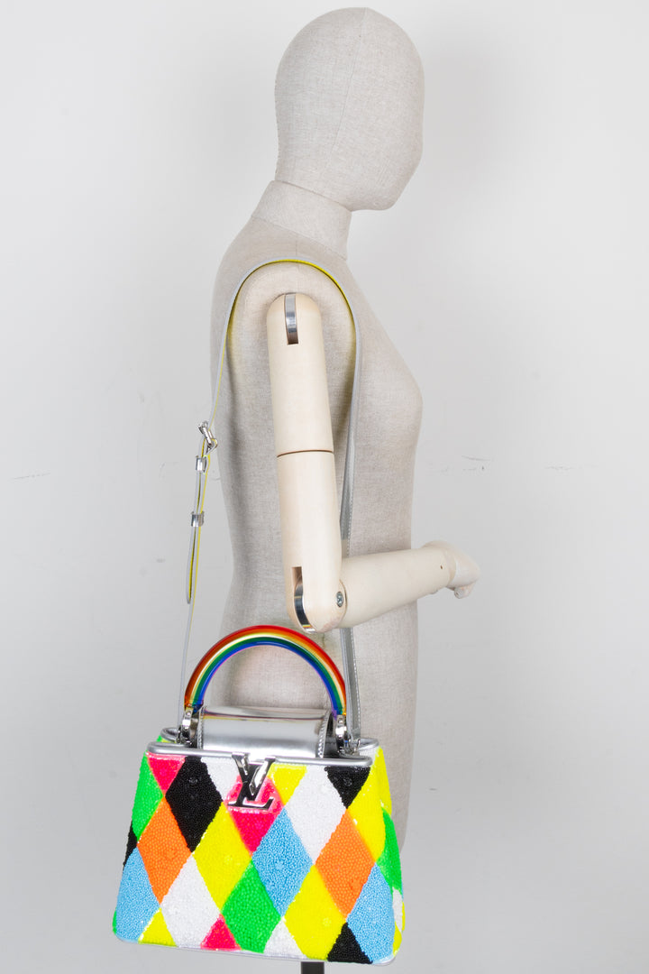 LOUIS VUITTON Artycapucines Ugo Rondinone Beaded Multicolor