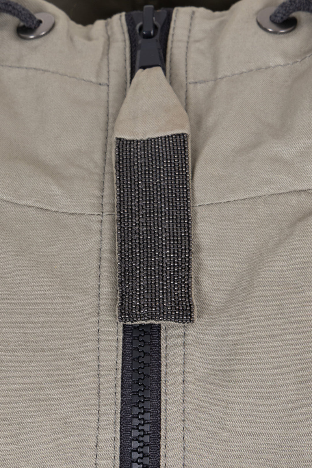 BRUNELLO CUCINELLI Hooded Windbreaker Cotton Sage