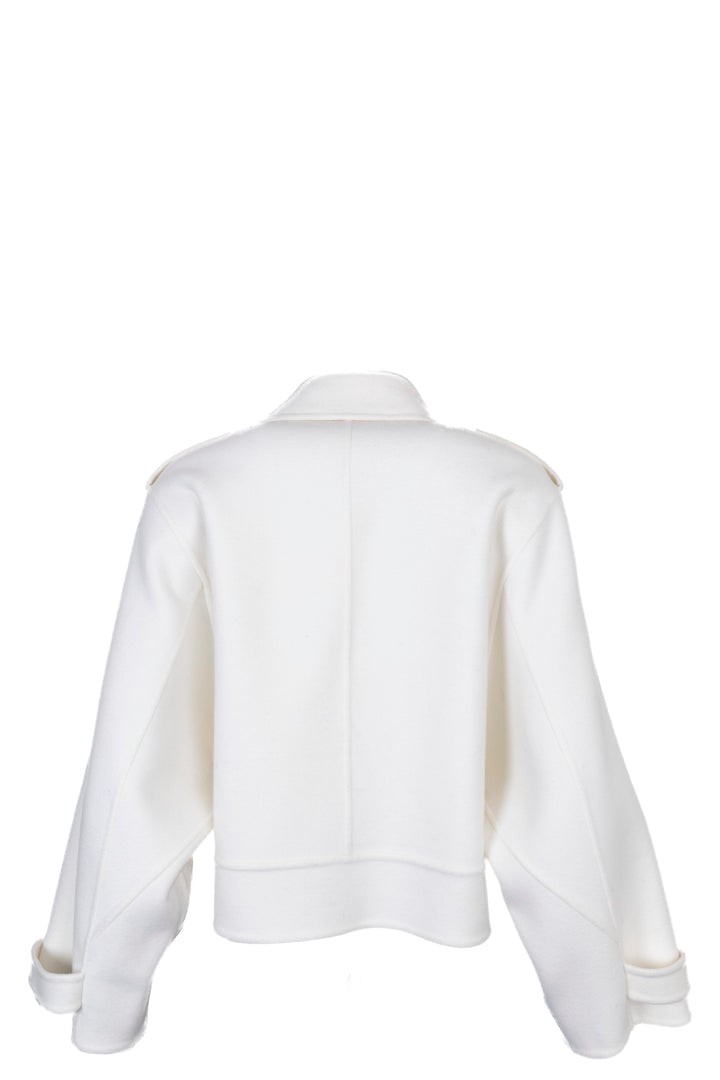 CHRISTIAN DIOR 2025 Cropped Belted Wool Jacket Ivory